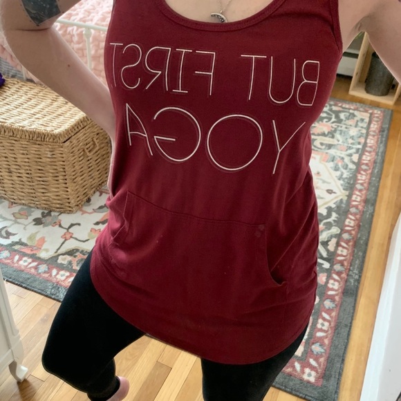 “But First, Yoga” Tank - Picture 1 of 3